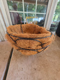 Two Hanging Wire Planters w/Liners-B