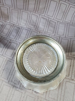 Silverplate and Clear Glass Bonbon Dish