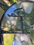 Pair of Decorative Metal (Possibly Painted Aluminum) Plant Hangers