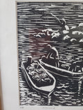 Signed and Number "Fishing II" Print by J. Scott