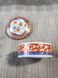(B) Kaiser Germany Porcelain Red and Gold Trinket Box