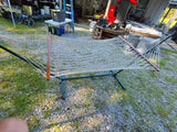 Rope Hammock w/Frame and Removable Cover/Pillows