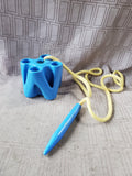 Vintage Pressman Blue Play-Hour Threading Block