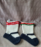 Pair of Crochet Mary Jane Stockings