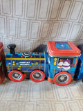 Lot of Tin Train/Truck Holiday Boxes