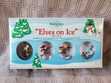 Department 56 North Pole Series "Elves on Ice" Set of 4 Figurine Set (2 SETS AVAILABLE PRICED INDIVIDUALLY AT $10 EACH)