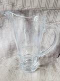 Heavy Clear Glass Pitcher