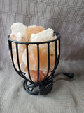 Pink Salt Metal Wire Lamp WORKS