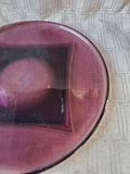 Amethyst Glass Round Serving Platter