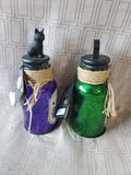 Pair of Hocus Pocus Sanderson Sisters Light Up Bottles WORKS