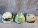 Lot of 3 Assorted Pottery Bowls