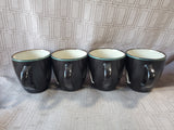 Set of 4 Bass Pro Shop Bear Silhouette Coffee Mugs