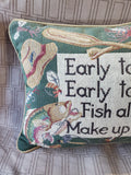 Riverdale Fishing Throw Pillow