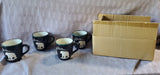 Set of 4 Bass Pro Shop Bear Silhouette Coffee Mugs