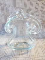 Vintage Art Glass Coin Purse Vase