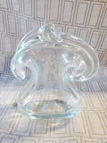 Vintage Art Glass Coin Purse Vase