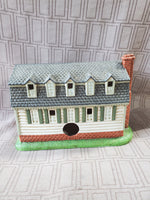 Lefton China The Williamsburg Collection "King's Arms Tavern" Lighted House MISSING LIGHT