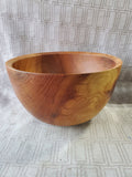 Signed Cherry Wood Bowl