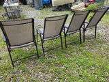 Set of Four Folding Outdoor Chairs