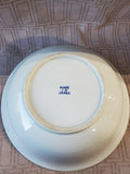 Asian Inspired Blue and White Serving Bowl