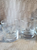 5 Piece UVA Clear Glass Decanter and Lowball Tumbler Set