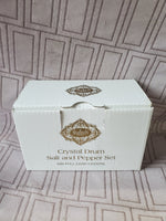 Shannon Crystal Drum Salt and Pepper Shaker Set
