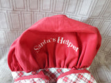 Martha Stewart Collection Kid's "Santa's Helper" Oven Mitt and Chef Hat Set UNUSED