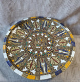 Hand Made Moroccan Folk Art Pedestal Bowl
