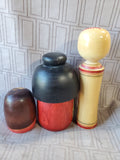 Lot of 3 Asian Inspired Kokeshi Dolls (B)