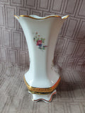 Imperial Limoges White & Gold Vase