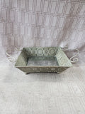 Distressed Ornate Mirrored Decorative Tray