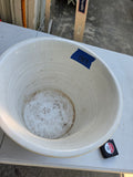 Yellow and Blue Toile Pattern Ceramic Planter