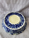 Bennington Pottery Blue Spongeware Pie Dish (BBB)
