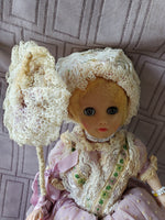 Vintage Doll in Purple Dress