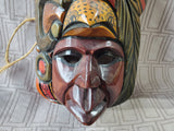 Vintage Hand Carved Wooden Native American Mask