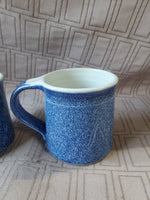 (A) Pair of Quail Run Signed Elizabeth Krome Pottery Mugs