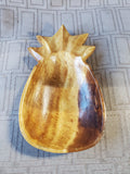 Hand Carved Wooden Pineapple Trinket Dish