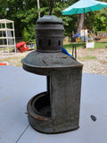 Vintage Galvanized Candle Wall Lantern (Weathered)
