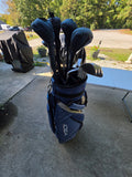 Women's Clubs and Adams Idea Bag - (5)Fairway Woods, (7)Irons + Ball Grabber