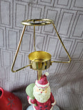 Santa Tealight Candle Holder with Shade