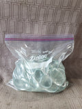 Lot of Clear Glass Oval Pebbles
