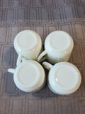 Set of 4 White Demitasses