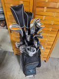 Calloway Maverik Men's Club Set(11), Diablo Woods(2), Ping Putter and Golf Bag - 14 Total Clubs Included