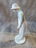 Russ Porcelain Golfing Lady Figurine