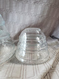 9 Piece Duralex Clear Glass Nesting Mixing Bowl Set