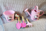 5 Piece Pink Hello Kitty Gardening Set