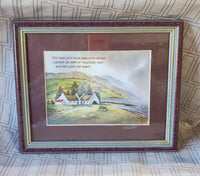 (B) Irish Blessing Landscape Watercolor Print by Ivan Cocks