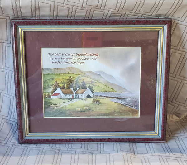(B) Irish Blessing Landscape Watercolor Print by Ivan Cocks