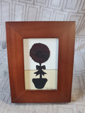 Signed Miniature Cut Out Silhouette Art Work by R. Gray