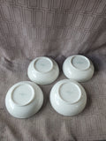 Set of 4 Studo Nova Ivory Fine China Dessert Bowls